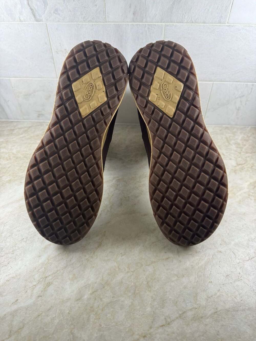 Chaco Borealis Mid Waterproof Leather Winter Boots Brown Faux Fur Womens 9 - Picture 8 of 16